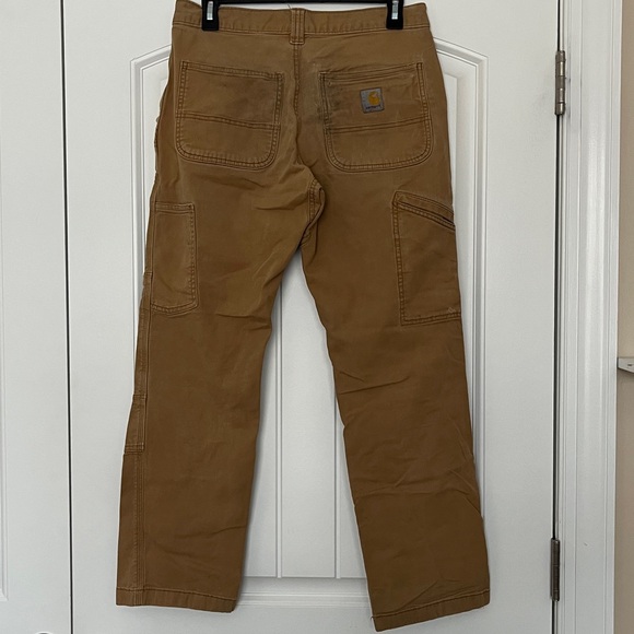 Well Worn Carhartt Men's Double Front Utility Work Relaxed Fit Pants 30x30 - Picture 9 of 16